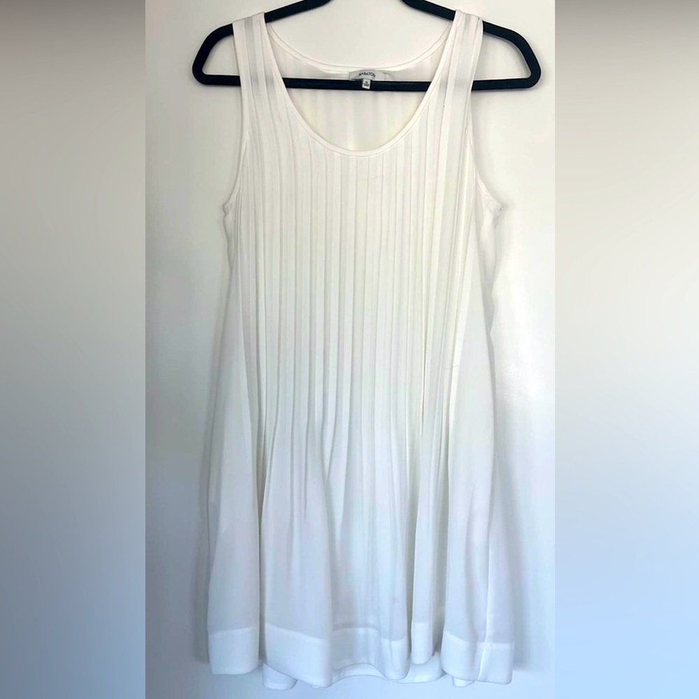 White chiffon Wilfred dress from Aritzia